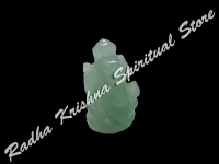 Mini-Licht Jade Semi Precious Ganesha Ganpati Gottheit