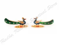 Mini Mayura Pfau Gottheit Meenakari Spielzeug