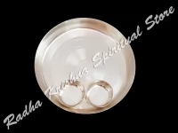 Nettes Silber überzogenes kleines Thali Set