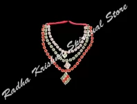 Tri Shimmer Metal Necklace