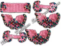 Pfirsichblüten Winter Jagannath Kleid aus Wolle