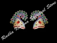 Peacock Affair Pair God Metal Mukut Crown