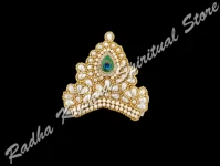 Perlmutt-Krone des Pfauengottes Mukut