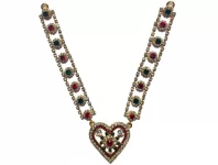 Rhythmic Hearts Sringaar Medium Metal Necklace