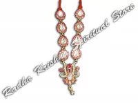 Rosy Drops God Metal Necklace