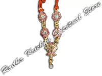 Rosy Flora God Metal Necklace