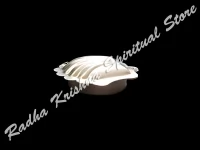 Seashell sindoor tilaka versilberte dibbi schiebekiste