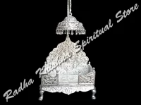 Sensational Florals Silver God Throne Singhasan