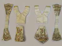 Glnznden Knoten  Gatr Nitai Kleid