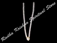 Sparkling flora American Diamond Metal Necklace