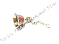 Spiritueller Ton Hängende Tempelglocke Ghanti aus Messing