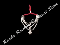 Snowy Shimmer Metal Necklace