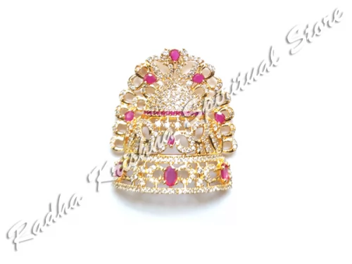 Floral Opulence God Deity American Diamond Crown