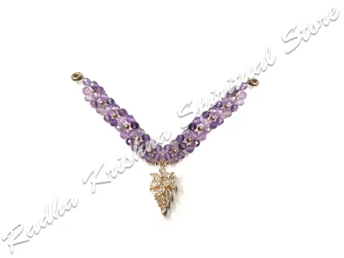 Angellic Amethyst American Diamond Deity God Necklace