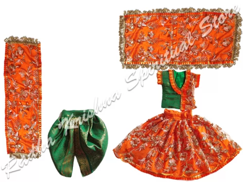 Aprikosenblüten-großes Ganesh Lakshmi-Kleid