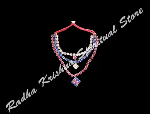 Aqua Shimmer Metal Necklace