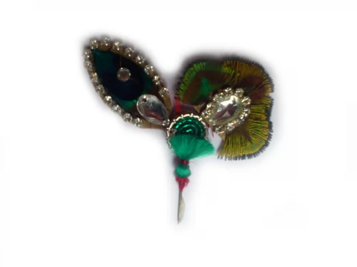 Hojas de florecimiento corona pluma / turbante insercin