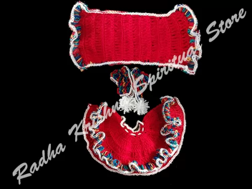 Cranberry-Stimmung Winter Devi Mata Kleid aus Wolle