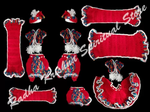 Cranberry-Stimmung Winter Ram Darbaar Kleid aus Wolle