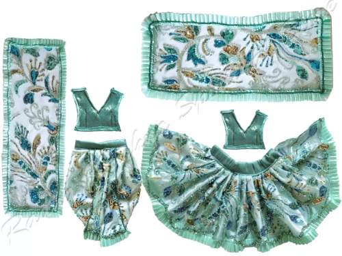 Göttliche Blüten Radha Krishna Kleid