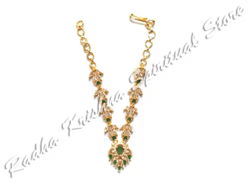 Federlächeln Amerikanische Diamant-Metallhalskette