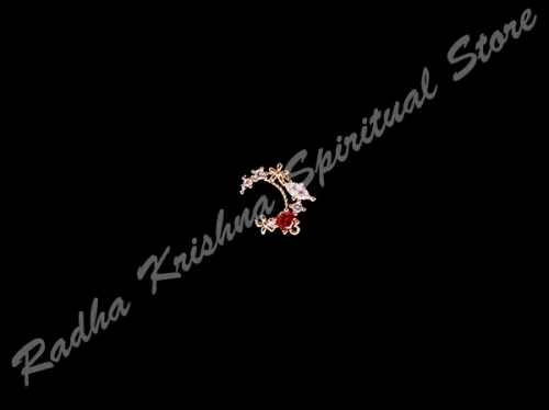 Granat Winzige Blütchen Göttin Nath Nose Pin