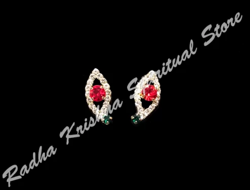 Glitter Curves Deity Metal Earrings