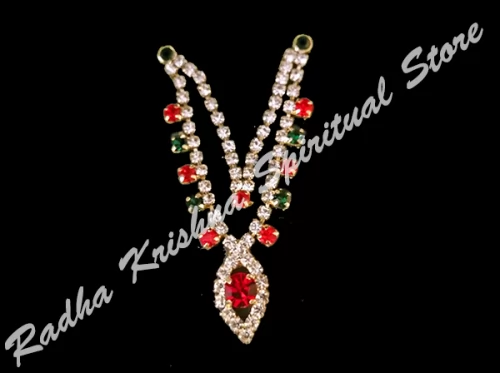 Glitter Spades Deity Metal Necklace