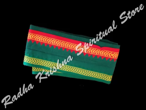 Green Pure Cotton Thalapatti Angavastram