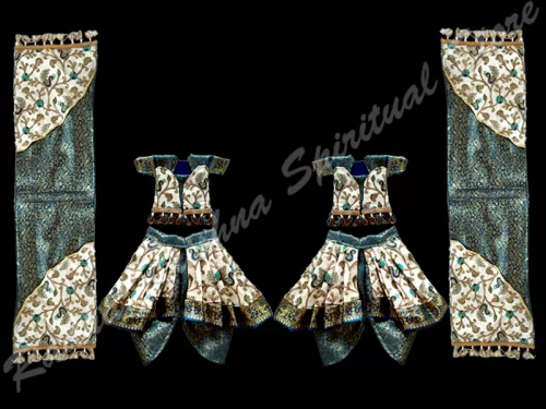 Heavenly Peacocks Large Krishna Balrama Dress