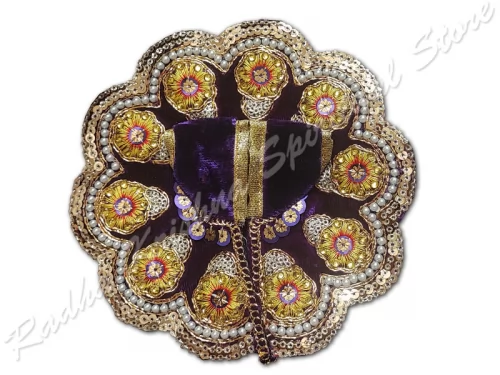 Laddu Gopal-Kleid mit Irisfarbenen Blüten