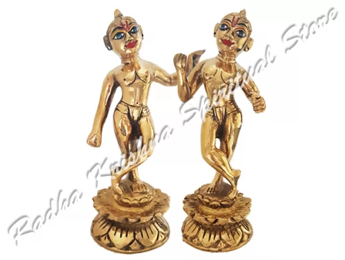 Sri Krishna Balraam Deities(Attached lotus base)