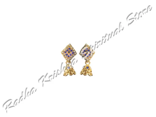 Marine meadows Medium Metal God jhumki Earrings