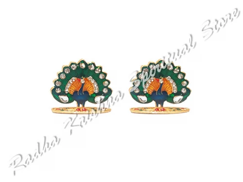 Mini Dancing Mayura Peacock Deity Meenakari Toy