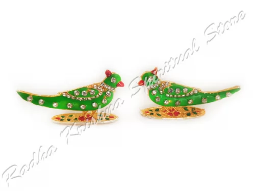 Mini Shuka Parrot Deity Meenakari Toy