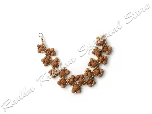 Nepalese Natural Rudraksha Beaded Necklace