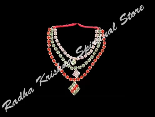 Tri Shimmer Metal Necklace