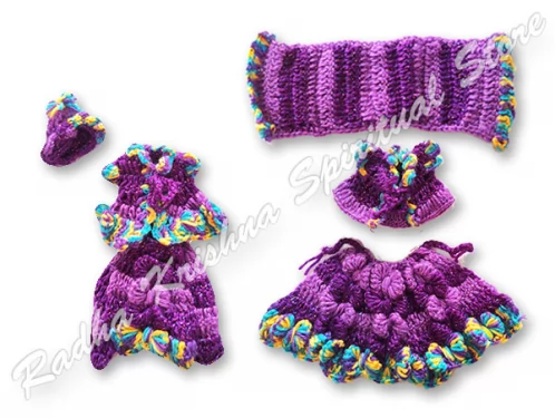 Vestido Radha Krishna invierno lana delicia orquídea