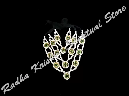 Pearly Emerald Gaadi Mala (Necklace)