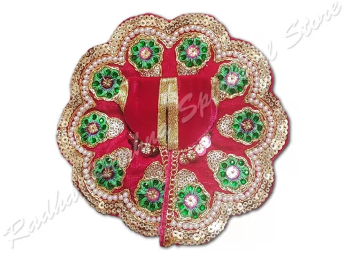 Laddu Gopal-Kleid mit Perivinklefarbenen Blüten