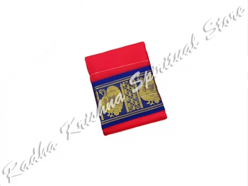 Conjunto Veshti Dhoti de pura seda del sur con bordes pesados