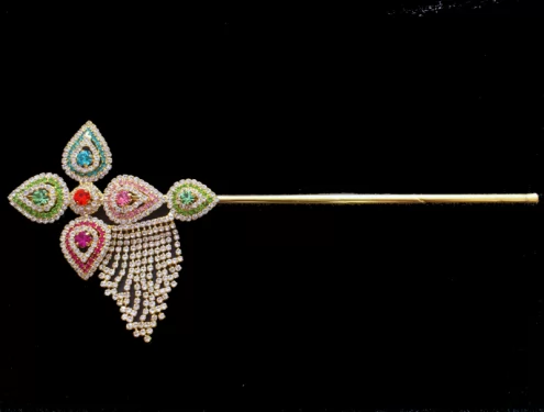 Rainbow Florets medium Krishna Flute