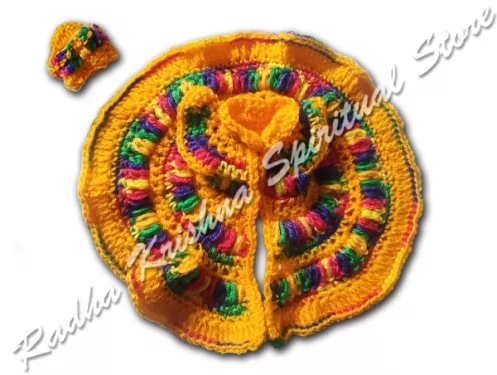 Regenbogenleuchten Magisches Winterkleid Laddu Gopal