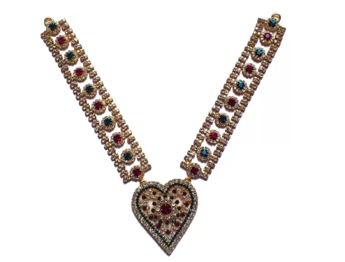 Rhythmic Hearts Sringaar Large Metal Necklace
