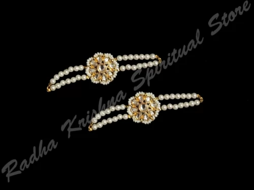 Elegante traditionelle Kundan-Götterarmbänder