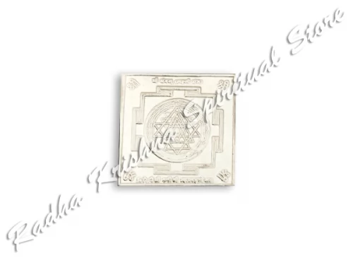 Shri Laxmi Yantram Taschen-Mini-Yantra aus reinem Silber