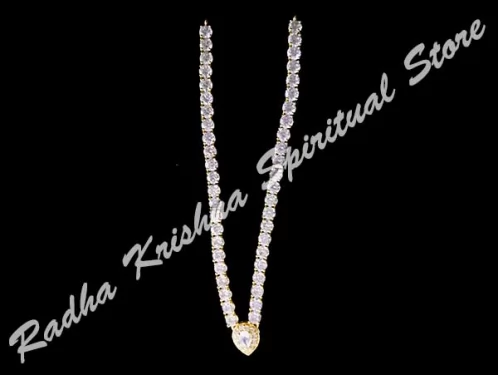 Collar brillante del diamante de la flora de la flora chispeante