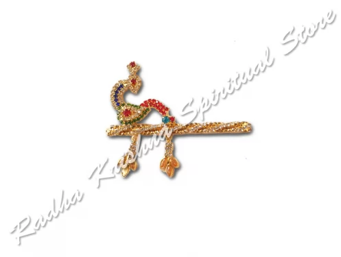Ethnic Peacock Twist Krishna Small Murli Bansuri Flute