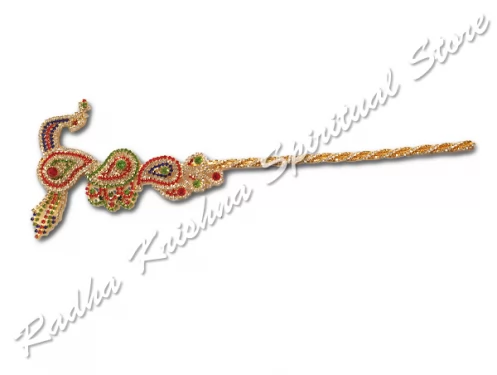 Ethnic Peacock Twist Krishna Murli Bansuri Flute