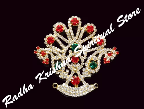 Unique Peacock Sringaar Metal Medium Tipara Insert